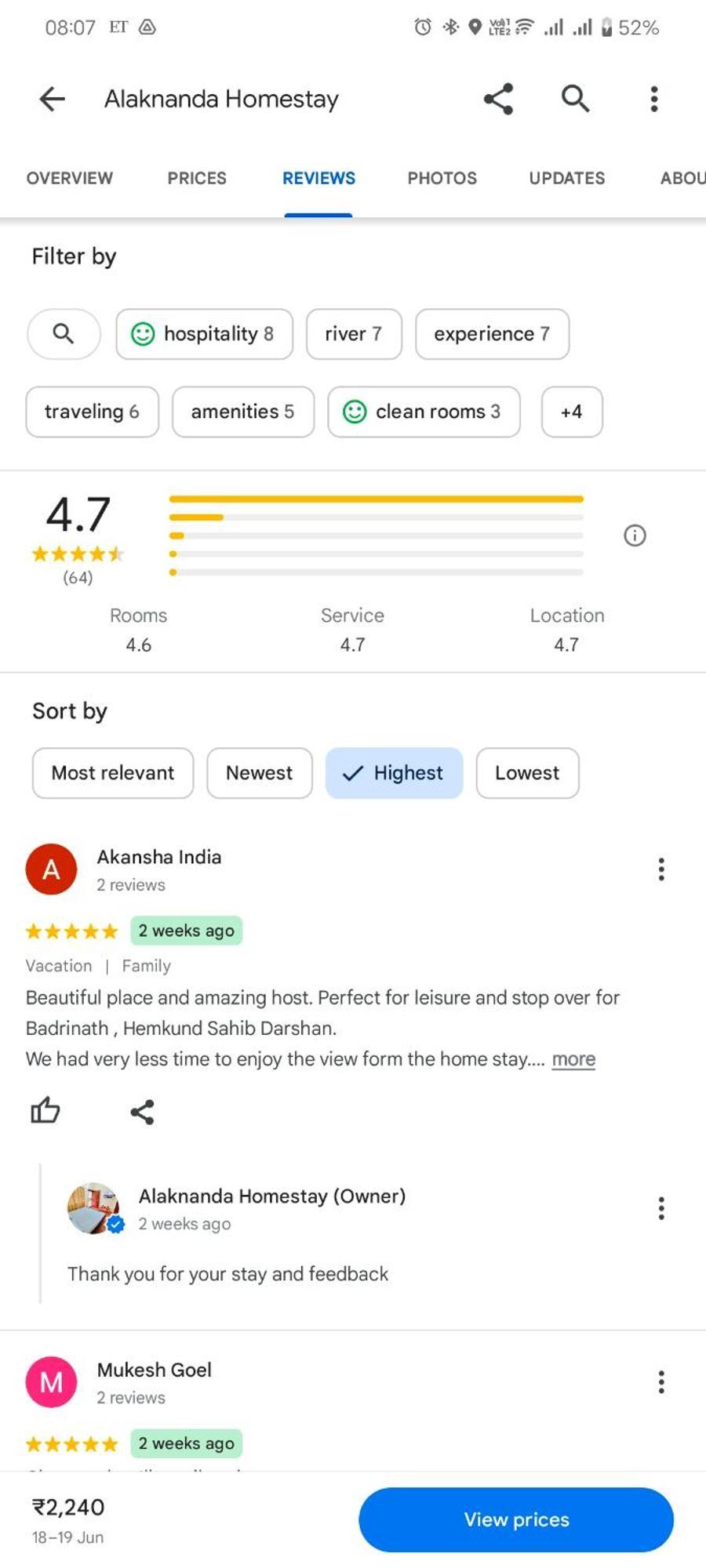 Alaknanda Homestay Karnaprayāg Kültér fotó